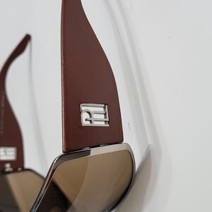 Brown Sunglasses with Silver Accents